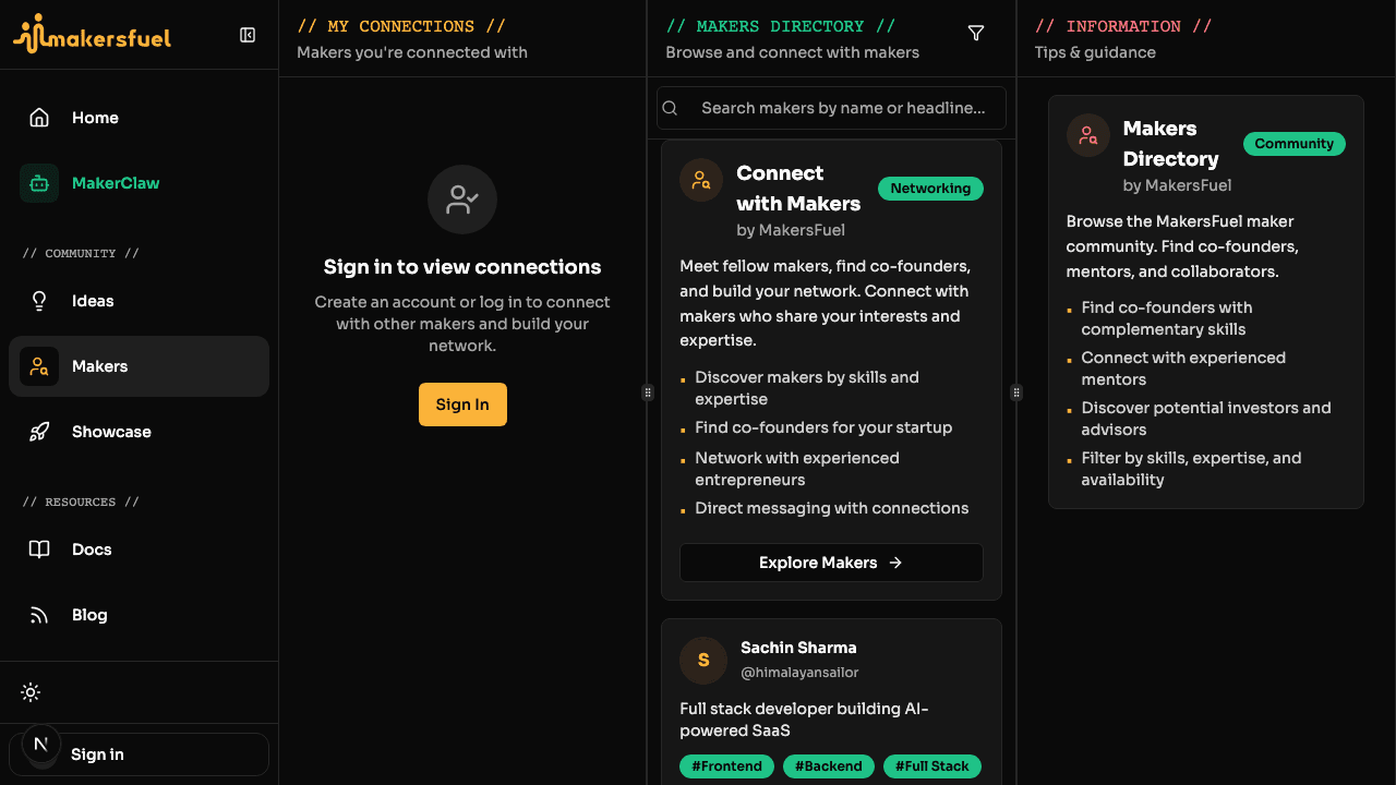 Makers Directory