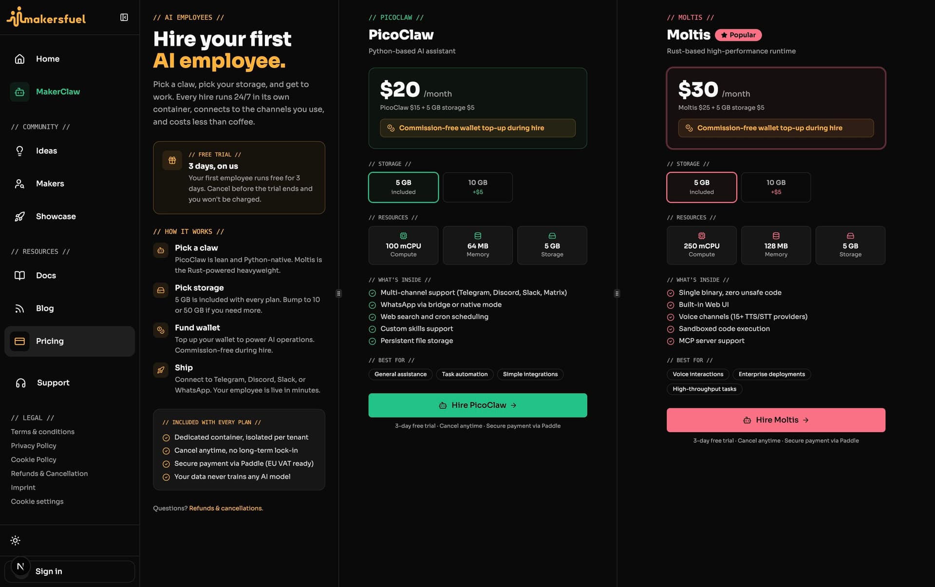 Pricing