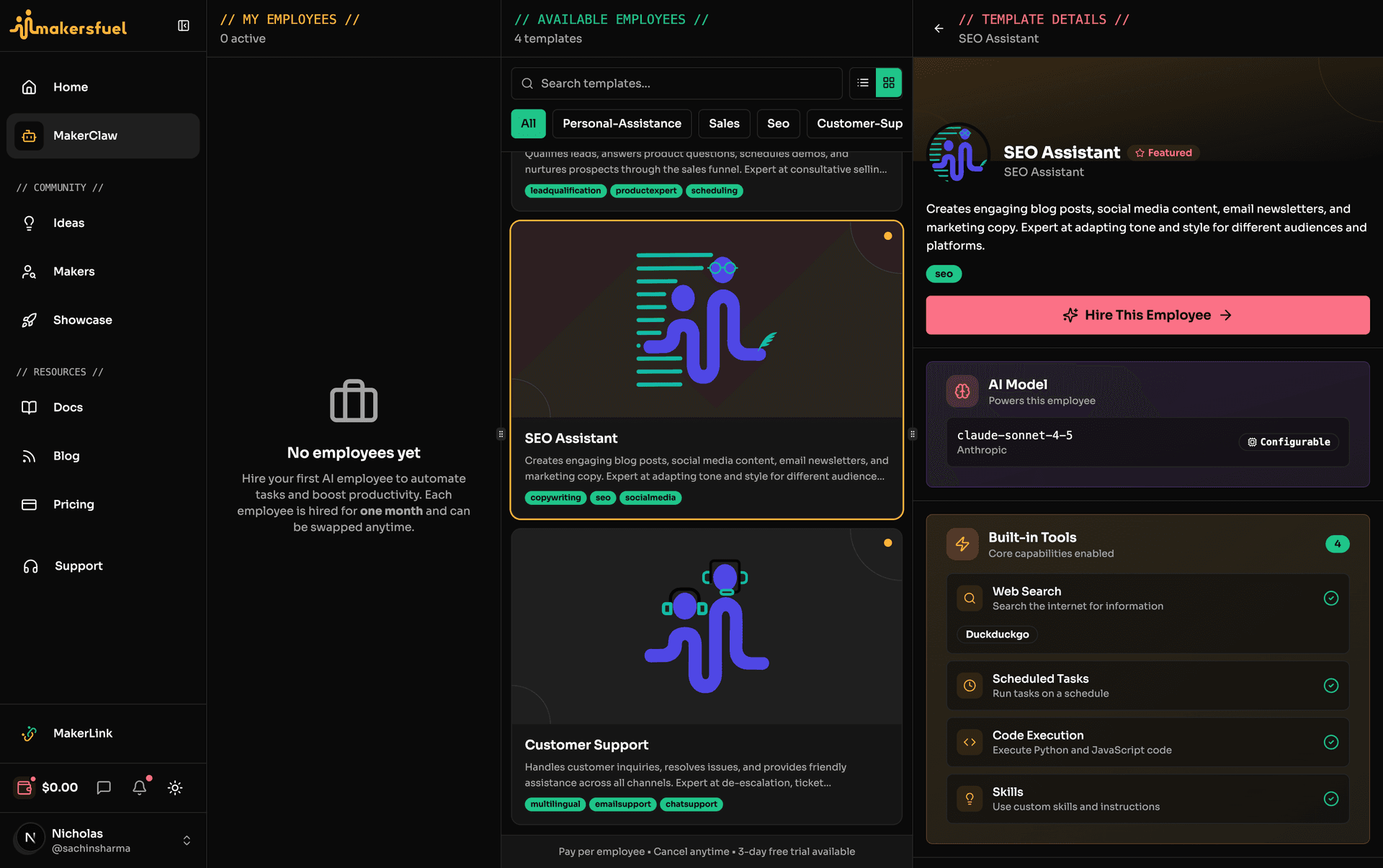 Employee Dashboard